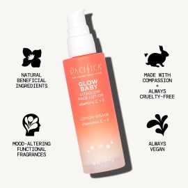Pacifica Face Moisturizer - Vitamin C Face Lotion Glow Baby VitaGlow Face Moisturizer Glow Recipe, Vitamin E, Antioxidants, Dermatologist Tested 1.7 oz Pacifica Face Moisturizer - Vitamin C Face Lotion Glow Baby VitaGlow Face Moisturizer Glow Recipe, Vitamin E, Antioxidants, Dermatologist Tested 1.7 oz