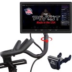 The Pivot for Peloton Bike Screens, Made in USA - 360 Degree of Movement Adjuster | Easily Adjust & Rotate Your Peloton Monitor | Peloton Accessories by TFD