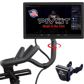 The Pivot for Peloton Bike Screens, Made in USA - 360 Degree of Movement Adjuster | Easily Adjust & Rotate Your Peloton Monitor | Peloton Accessories by TFD