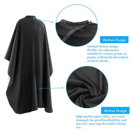 4 PACK Hair Salon Capes with Snap Closure Waterproof Hairdressing Styling Hair Cutting Coloring Nylon Cape for Barber Hairdressers 4 PACK Hair Salon Capes with Snap Closure Waterproof Hairdressing Styling Hair Cutting Coloring Nylon Cape for Barber Hairdressers