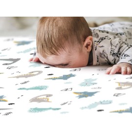 GRSSDER Stretchy Ultra Soft Jersey Knit Fitted Pack n Play Sheets Set 2 Pack, Portable/Mini Crib Sheets for Boys, Universal Fit for Pack N Plays Safe and Snug, Happy Dinosaurs for Baby GRSSDER Stretchy Ultra Soft Jersey Knit Fitted Pack n Play Sheets Set 2 Pack, Portable/Mini Crib Sheets for Boys, Universal Fit for Pack N Plays Safe and Snug, Happy Dinosaurs for Baby
