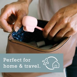Haven Toothbrush Cover - Fits Electronic and Manual Toothbrushes - Toothbrush Case Holder for Travel - Set of Two Tooth Brush Cap Protectors (White and Coral) Haven Toothbrush Cover - Fits Electronic and Manual Toothbrushes - Toothbrush Case Holder for Travel - Set of Two Tooth Brush Cap Protectors (White and Coral)