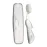 RADIUS Toothbrush, Original Big Brush & Case, Right Handed, Marble Brush with Clear Case, BPA Free ADA Accepted