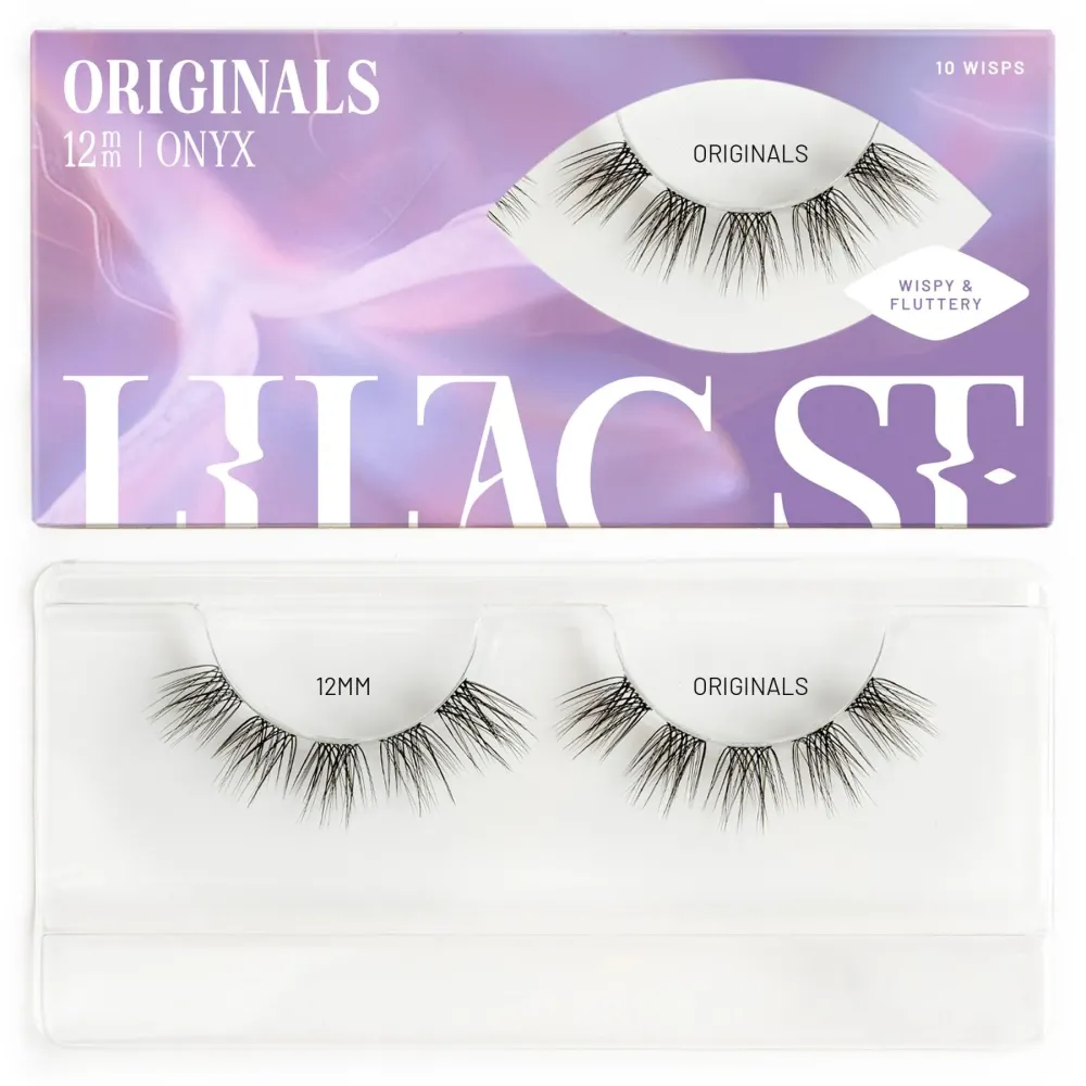 Lilac St - Originals Natural Faux Eyelash Clusters (12mm) - Soft, Natural Look - DIY Lash Extension Wisps - Lightweight & Lifelike - Lasts 10 Days - Cruelty Free, Vegan, Women Founded - 10 Lashes