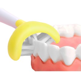 FOREVIVE 2 Pieces 3 Sided Toddler Toothbrush, Three Bristles for Kids Toothbrush, Autism Soft Bristles,Soft and Gentle for Complete Tooth and Gum Care(C1Blue+Yellow Kids) FOREVIVE 2 Pieces 3 Sided Toddler Toothbrush, Three Bristles for Kids Toothbrush, Autism Soft Bristles,Soft and Gentle for Complete Tooth and Gum Care(C1Blue+Yellow Kids)