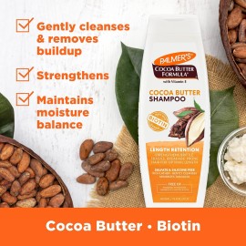 Palmer\'s Cocoa Butter Formula Biotin Length Retention Shampoo, 13.5 Fl Oz Palmer\'s Cocoa Butter Formula Biotin Length Retention Shampoo, 13.5 Fl Oz