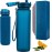 Hydracy Water Bottle with Time Marker -Large 32 oz BPA Free & No Sweat Sleeve -Leak Proof Gym Bottle with Fruit Infuser Strainer & Times to Drink -Ideal for Fitness Sports & Outdoors