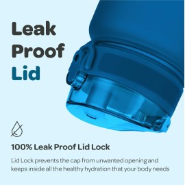 Hydracy Water Bottle with Time Marker -Large 32 oz BPA Free & No Sweat Sleeve -Leak Proof Gym Bottle with Fruit Infuser Strainer & Times to Drink -Ideal for Fitness Sports & Outdoors Hydracy Water Bottle with Time Marker -Large 32 oz BPA Free & No Sweat Sleeve -Leak Proof Gym Bottle with Fruit Infuser Strainer & Times to Drink -Ideal for Fitness Sports & Outdoors