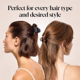 Kitsch Eco-Friendly Medium Claw Clips - Cute & Stylish Short Hair Accessories for Women, Girls | Ideal Size for Any Hairstyles, 2pcs (Black & Tortoise) Kitsch Eco-Friendly Medium Claw Clips - Cute & Stylish Short Hair Accessories for Women, Girls | Ideal Size for Any Hairstyles, 2pcs (Black & Tortoise)