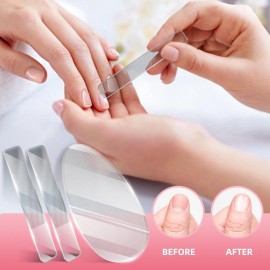 RedFlow Glass Nail File,Nail Buffer Set Contains 2 Nano Glass Nail Files and 1 Nano Glass Foot File,Professional Manicure Set,Nail Files for Natural Nails Removing Calluses RedFlow Glass Nail File,Nail Buffer Set Contains 2 Nano Glass Nail Files and 1 Nano Glass Foot File,Professional Manicure Set,Nail Files for Natural Nails Removing Calluses