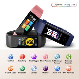 Fitness Tracker with Step/Distance/Calories Counter, Activity Tracker with Heart Rate Monitor, Slim Style Watch IP68 Waterproof, Sleep Monitor Tracker, Pedometer Watch for Women Men Fitness Tracker with Step/Distance/Calories Counter, Activity Tracker with Heart Rate Monitor, Slim Style Watch IP68 Waterproof, Sleep Monitor Tracker, Pedometer Watch for Women Men