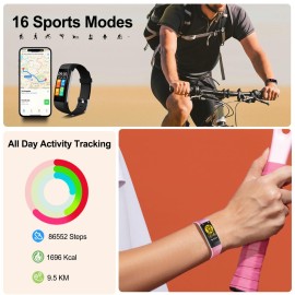 Fitness Tracker with Step/Distance/Calories Counter, Activity Tracker with Heart Rate Monitor, Slim Style Watch IP68 Waterproof, Sleep Monitor Tracker, Pedometer Watch for Women Men Fitness Tracker with Step/Distance/Calories Counter, Activity Tracker with Heart Rate Monitor, Slim Style Watch IP68 Waterproof, Sleep Monitor Tracker, Pedometer Watch for Women Men