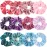 IVARYSS Scrunchies for Girls, 12 Pcs Velvet Scrunchies for Hair, Soft Ponytail Holder, Cute Colors Elastic Hair Bands for Teens and Women