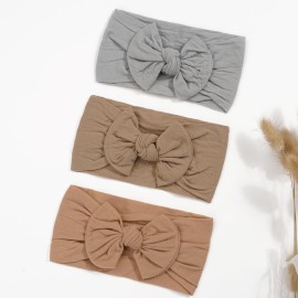 CLLOT Super Stretchy Soft Knot Headbands with Hair Bows Head Wrap Hair Accessories For Newborn Baby Girls Infant Toddlers Kids CLLOT Super Stretchy Soft Knot Headbands with Hair Bows Head Wrap Hair Accessories For Newborn Baby Girls Infant Toddlers Kids