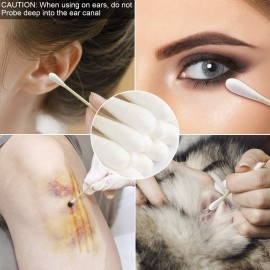 FOVURTE Bamboo Cotton Swabs 400 count, Organic Cotton Swab Round Tips, Natural Wooden Cotton Buds for Ears, Double Heads Ear Sticks Travel, Makeup Remover FOVURTE Bamboo Cotton Swabs 400 count, Organic Cotton Swab Round Tips, Natural Wooden Cotton Buds for Ears, Double Heads Ear Sticks Travel, Makeup Remover