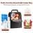 NCVI Breastmilk Cooler Bag with 2 Ice Pack, Breast Pump Bag with Cooler Fits 6 Bottles, Double Layer Breast Milk Cooler Travel Bag Baby Bottle, for Travel, Nursing Mom Daycare, Work, Picnic (Black)