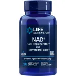 Life Extension NAD+ Cell Regenerator and Resveratrol Elite, NIAGEN nicotinamide riboside, Trans-resveratrol, quercetin, Fisetin, for Longevity, Energy, and oxidative Stress, 30 Vegetarian Capsule