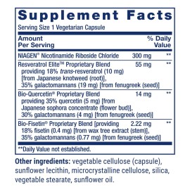 Life Extension NAD+ Cell Regenerator and Resveratrol Elite, NIAGEN nicotinamide riboside, Trans-resveratrol, quercetin, Fisetin, for Longevity, Energy, and oxidative Stress, 30 Vegetarian Capsule Life Extension NAD+ Cell Regenerator and Resveratrol Elite, NIAGEN nicotinamide riboside, Trans-resveratrol, quercetin, Fisetin, for Longevity, Energy, and oxidative Stress, 30 Vegetarian Capsule