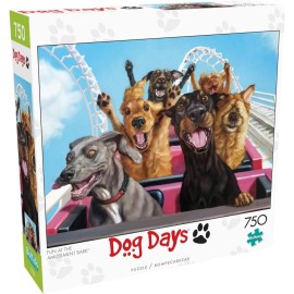 Buffalo Games - Lucia Heffernan - Fun at the Amusement Bark - 750 Piece Jigsaw Puzzle For Adults -Challenging Puzzle Perfect for Game Nights - Finished Size is 24.00 x 18.00