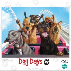 Buffalo Games - Lucia Heffernan - Fun at the Amusement Bark - 750 Piece Jigsaw Puzzle For Adults -Challenging Puzzle Perfect for Game Nights - Finished Size is 24.00 x 18.00