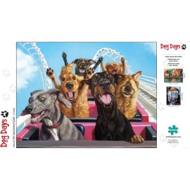 Buffalo Games - Lucia Heffernan - Fun at the Amusement Bark - 750 Piece Jigsaw Puzzle For Adults -Challenging Puzzle Perfect for Game Nights - Finished Size is 24.00 x 18.00