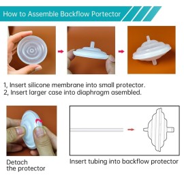 PumpMom-us Backflow Protector and Tubing for Spectra, Replacement Breast Pump Parts for Spectra S1 Spectra S2 Spectra 9 Plus (Not Original Spectra S2 Accessories) PumpMom-us Backflow Protector and Tubing for Spectra, Replacement Breast Pump Parts for Spectra S1 Spectra S2 Spectra 9 Plus (Not Original Spectra S2 Accessories)