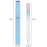 Glass Nail File in Case, Glass Fingernail File, Czech File, Double-Sided Etched Nail File for Nail Art & Nail Care, Christmas Gifts Stocking Stuffers (Pink-Blue)