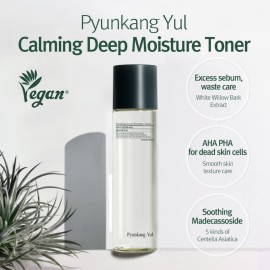 [PKY] Pyunkang Yul Calming Deep Moisture Toner - Face Toner for Women containing AHA and PHA - for Teens and Adults - Astringent for Face - Korean Facial Toner - 150ml 5.07 Fl. Oz.
