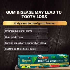 Himlaya Ayurveda Gum Care Toothpaste, 150G | Reduces Gum Bleeding | Fights Bad Breath | With 13 Ayurvedic Herbs For Healthy Gums