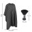 YELEGAI Professional Hair Cutting Cape with Neck Duster Brush, Large Size Salon Hairdresser Cape for Men, Women and Kids(Black With White Stripes)