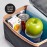 Cool Coolers by Fit & Fresh 4 Pack XL Slim Ice Packs, Quick Freeze Space Saving Reusable Ice Packs for Lunch Boxes or Coolers, Multi
