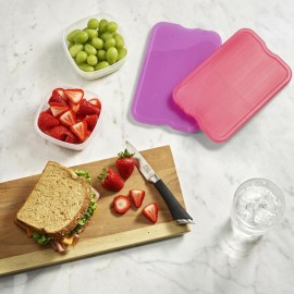 Cool Coolers by Fit & Fresh 4 Pack XL Slim Ice Packs, Quick Freeze Space Saving Reusable Ice Packs for Lunch Boxes or Coolers, Multi Cool Coolers by Fit & Fresh 4 Pack XL Slim Ice Packs, Quick Freeze Space Saving Reusable Ice Packs for Lunch Boxes or Coolers, Multi