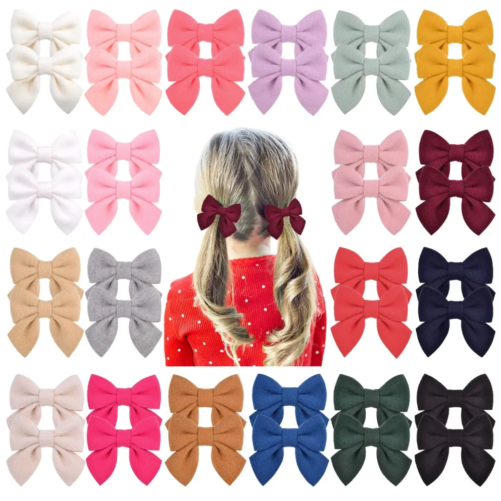 Jollybows 40PCS 2.8 Baby Girls Hair Bows Alligator Clips Woolen Hair Barrettes Hair Accessories for Little Girls Toddlers Teens Kids (1- Light Multi-colored) Jollybows 40PCS 2.8 Baby Girls Hair Bows Alligator Clips Woolen Hair Barrettes Hair Accessories for Little Girls Toddlers Teens Kids (1- Light Multi-colored)