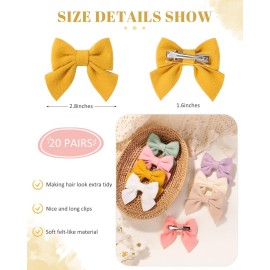 Jollybows 40PCS 2.8 Baby Girls Hair Bows Alligator Clips Woolen Hair Barrettes Hair Accessories for Little Girls Toddlers Teens Kids (1- Light Multi-colored) Jollybows 40PCS 2.8 Baby Girls Hair Bows Alligator Clips Woolen Hair Barrettes Hair Accessories for Little Girls Toddlers Teens Kids (1- Light Multi-colored)