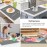 Extra Large Silicone Table Mat, Genuine Food-Grade Silicone Mat for Crafts Kids Dinner Placemat Desk Countertop Waterproof Protector Heat Insulation Kitchen Pastry Rolling Dough Pad (Dark Gray)