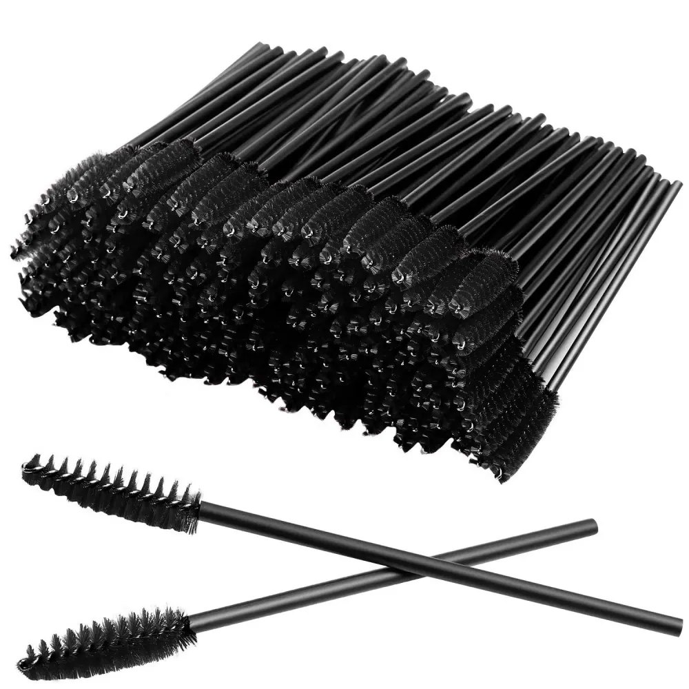 GUMIKE 100 Pcs Disposable Eyelash Mascara Brushes for Eye Lashes Extension Eyebrow and Makeup (Black) GUMIKE 100 Pcs Disposable Eyelash Mascara Brushes for Eye Lashes Extension Eyebrow and Makeup (Black)