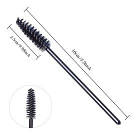 GUMIKE 100 Pcs Disposable Eyelash Mascara Brushes for Eye Lashes Extension Eyebrow and Makeup (Black) GUMIKE 100 Pcs Disposable Eyelash Mascara Brushes for Eye Lashes Extension Eyebrow and Makeup (Black)