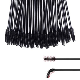 GUMIKE 100 Pcs Disposable Eyelash Mascara Brushes for Eye Lashes Extension Eyebrow and Makeup (Black) GUMIKE 100 Pcs Disposable Eyelash Mascara Brushes for Eye Lashes Extension Eyebrow and Makeup (Black)