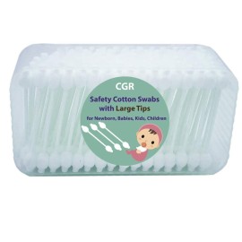 400pcs CGR Baby Safety Cotton Swabs with Large Tips for Newborn, Babies, Kids, Children, 100% Organic Cotton, White Paper Sticks, 5 Pack of 80 Swabs Total(2 Boxes and 3 Bags) 400pcs CGR Baby Safety Cotton Swabs with Large Tips for Newborn, Babies, Kids, Children, 100% Organic Cotton, White Paper Sticks, 5 Pack of 80 Swabs Total(2 Boxes and 3 Bags)