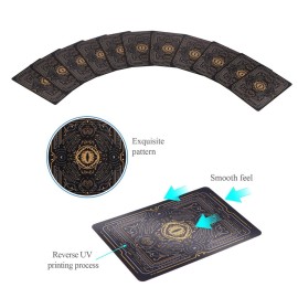 WJPC Easy Shuffling Plastic Waterproof Playing Cards,Cool Black Dragon Poker Cards for Game and Party, Deck of CardsDragon WJPC Easy Shuffling Plastic Waterproof Playing Cards,Cool Black Dragon Poker Cards for Game and Party, Deck of CardsDragon