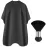 FEBSNOW Professional Hair Cutting Cape with Neck Duster Brush, Salon Barber Cape, Hair Cutting Accessories (Black)