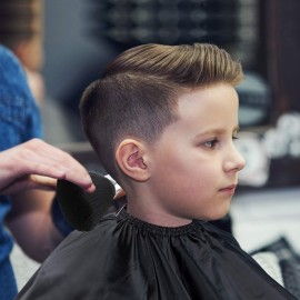 FEBSNOW Professional Hair Cutting Cape with Neck Duster Brush, Salon Barber Cape, Hair Cutting Accessories (Black) FEBSNOW Professional Hair Cutting Cape with Neck Duster Brush, Salon Barber Cape, Hair Cutting Accessories (Black)