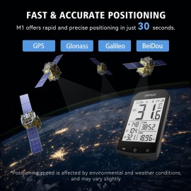 CYCPLUS Bike Computer Set Include Speed Sensor and Mount, Wireless Bicycle Speedometer Odometer, IPX6 Waterproof ANT+ Bluetooth CYCPLUS Bike Computer Set Include Speed Sensor and Mount, Wireless Bicycle Speedometer Odometer, IPX6 Waterproof ANT+ Bluetooth