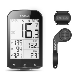 CYCPLUS Bike Computer Set Include Speed Sensor and Mount, Wireless Bicycle Speedometer Odometer, IPX6 Waterproof ANT+ Bluetooth CYCPLUS Bike Computer Set Include Speed Sensor and Mount, Wireless Bicycle Speedometer Odometer, IPX6 Waterproof ANT+ Bluetooth