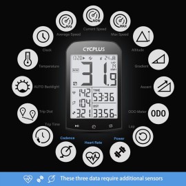 CYCPLUS Bike Computer Set Include Speed Sensor and Mount, Wireless Bicycle Speedometer Odometer, IPX6 Waterproof ANT+ Bluetooth CYCPLUS Bike Computer Set Include Speed Sensor and Mount, Wireless Bicycle Speedometer Odometer, IPX6 Waterproof ANT+ Bluetooth
