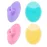 4 Pack Face Scrubber,JEXCULL Soft Silicone Facial Cleansing Brush Face Exfoliator Blackhead Acne Pore Pad Cradle Cap Face Wash Brush for Deep Cleaning Skin Care
