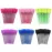 300Pcs Disposable Eyelash Mascara Brushes for Eye Lashes Extension Eyebrow and Makeup for Eye Lash Extension, Eyebrow and Makeup Crystal 6 Colors(Colorful)
