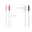 300Pcs Disposable Eyelash Mascara Brushes for Eye Lashes Extension Eyebrow and Makeup for Eye Lash Extension, Eyebrow and Makeup Crystal 6 Colors(Colorful)