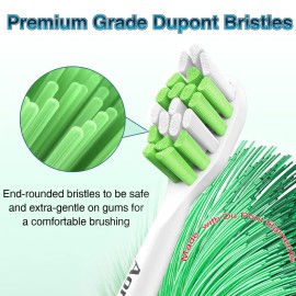 Aoremon Replacement Heads for Philips Sonicare - Compatible with Phillips Sonicare W HX6062/65 & All Snap-on Electric Toothbrush Models, White Pack of 10 Aoremon Replacement Heads for Philips Sonicare - Compatible with Phillips Sonicare W HX6062/65 & All Snap-on Electric Toothbrush Models, White Pack of 10