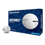 TaylorMade Golf 2021 TAYLORMADE DISTANCE+ DOZEN GOLF BALLS, WHITE